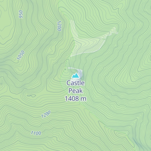 Map of Castle Peak