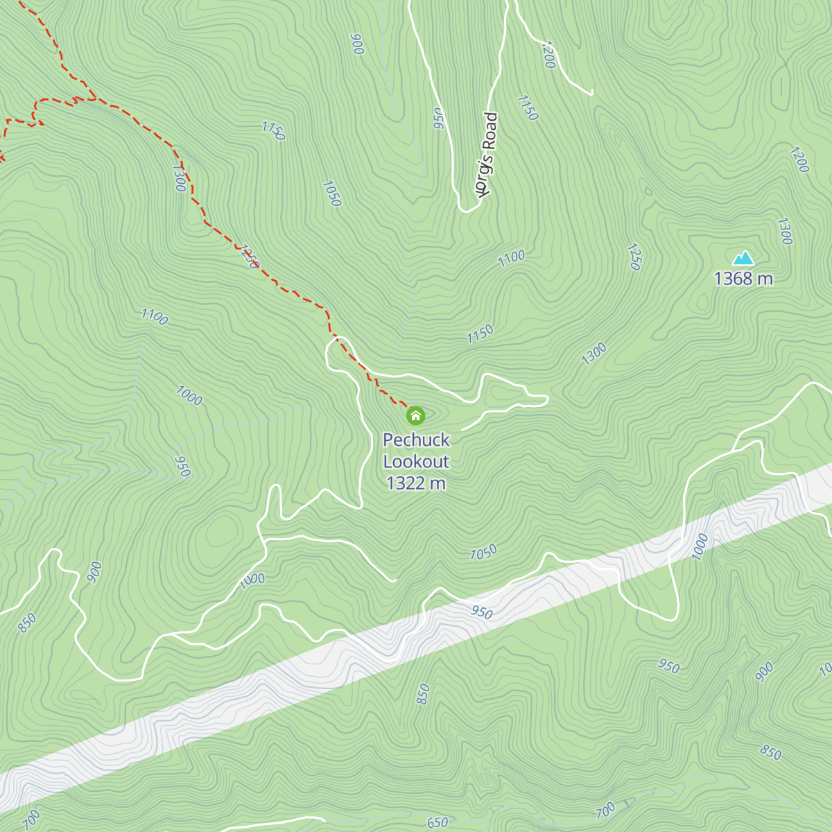 Pechuck Lookout map