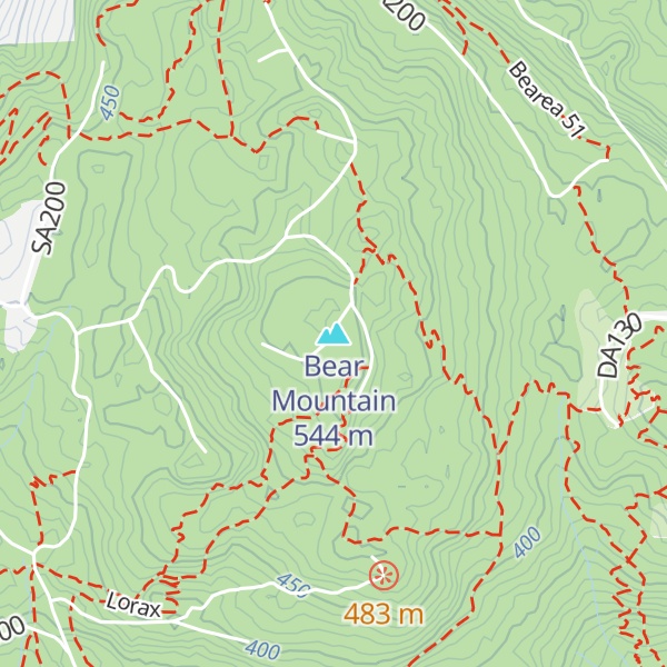 Map of Bear Mountain