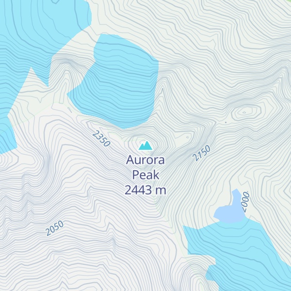 Map of Aurora Peak