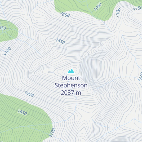 Map of Mount Stephenson