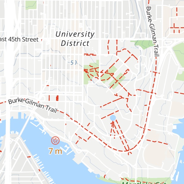 Map of University of Washington Visitors Information Center