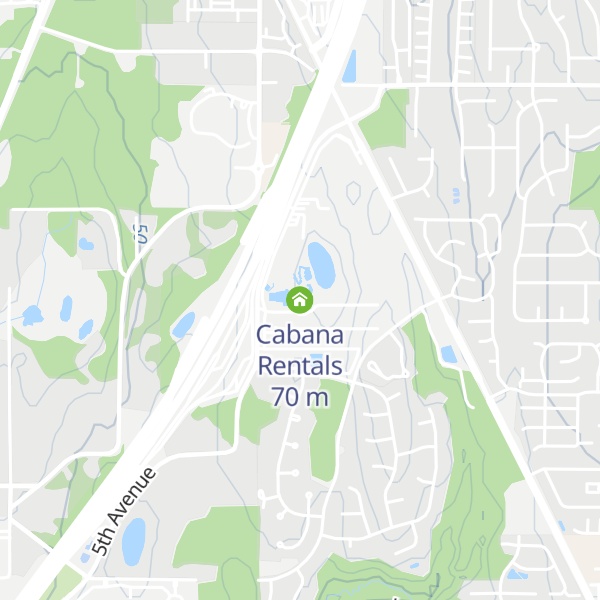 Map of Cabana Rentals