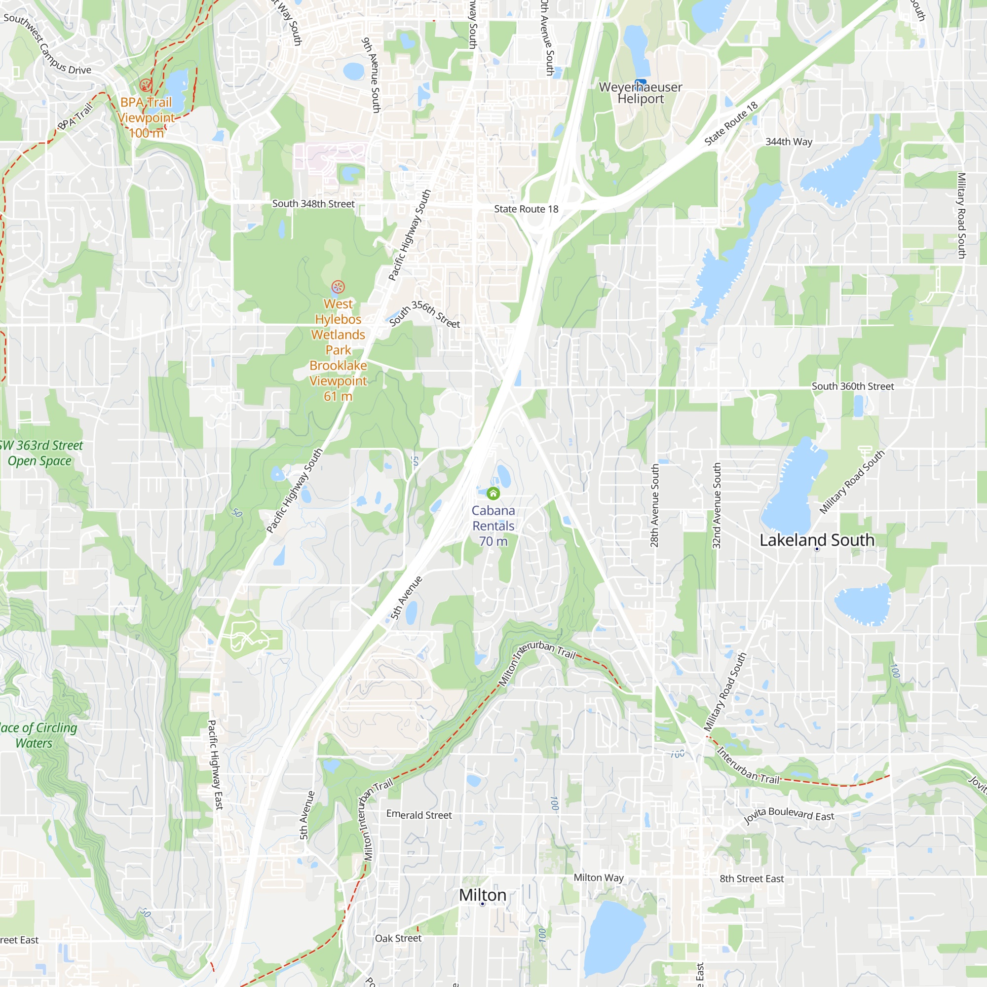 Cabana Rentals map