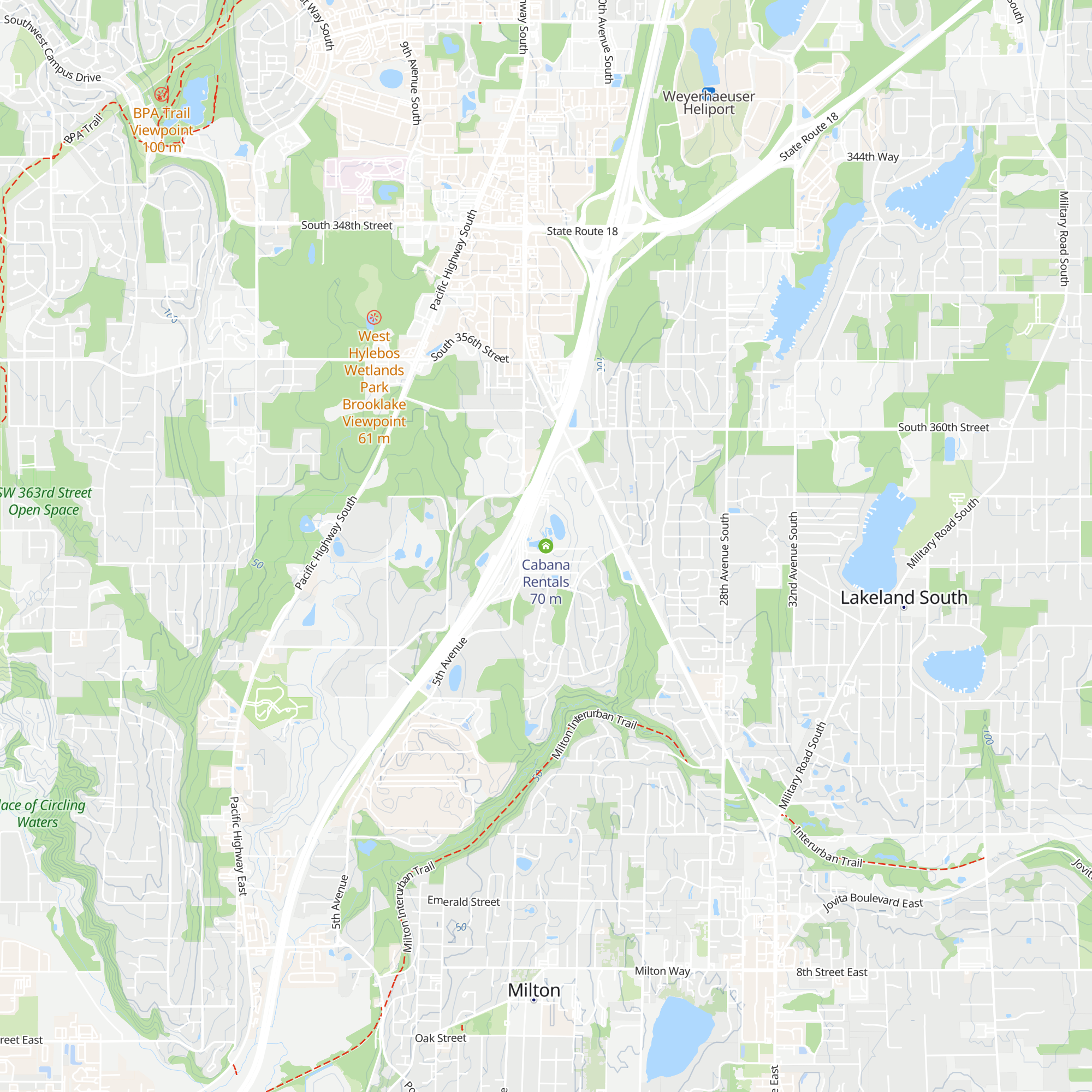 Cabana Rentals map