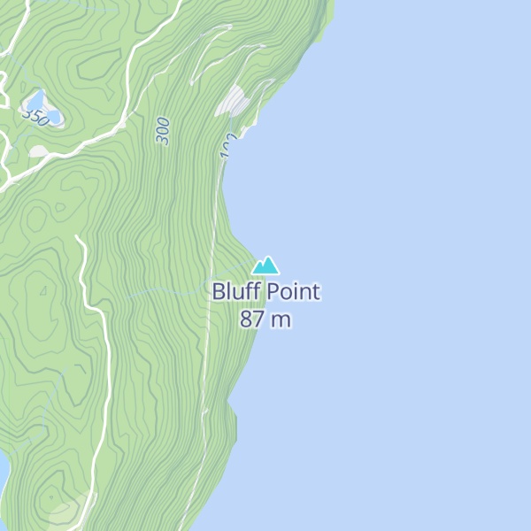 Map of Bluff Point
