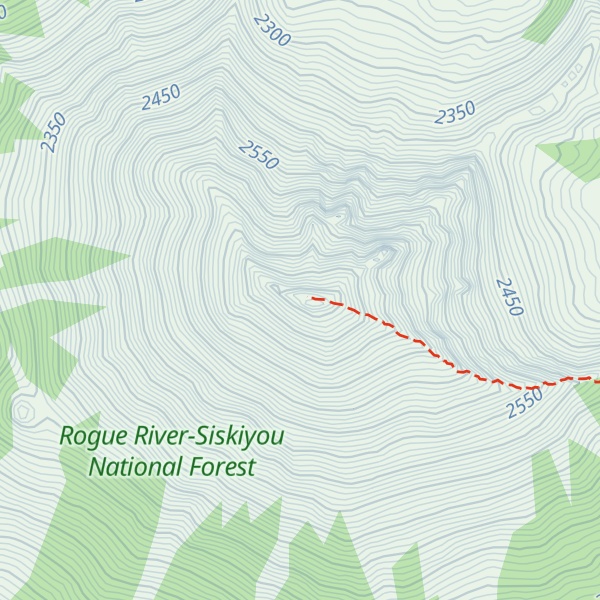 Map of Mount McLoughlin