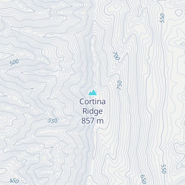 Map of Cortina Ridge