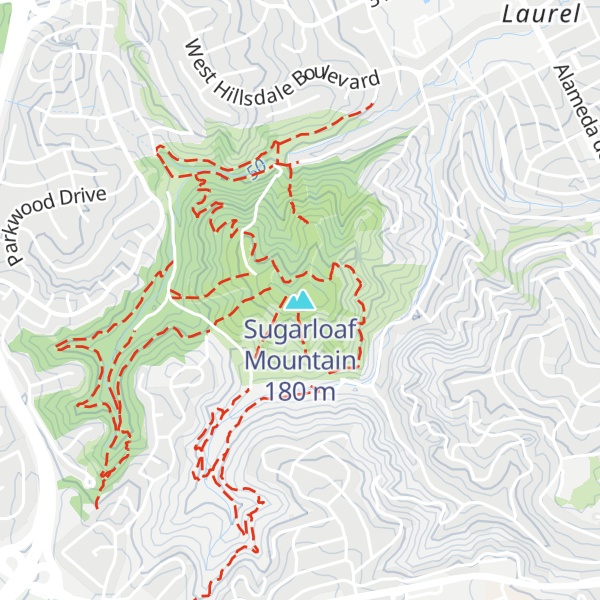Map of Sugarloaf Mountain