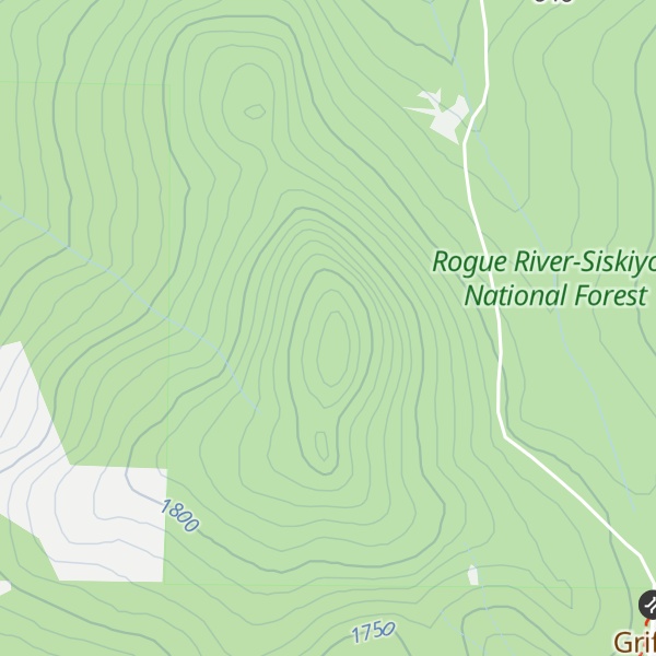 Map of Brush Mountain