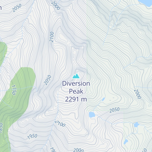 Map of Diversion Peak