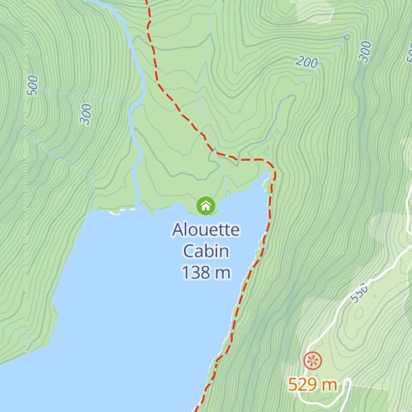 Map of Alouette Cabin