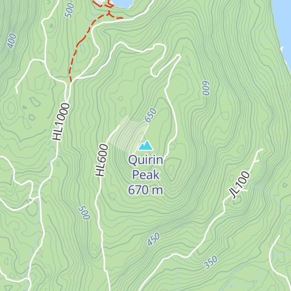 Map of Quirin Peak