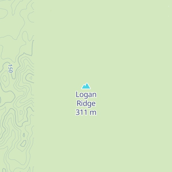 Map of Logan Ridge