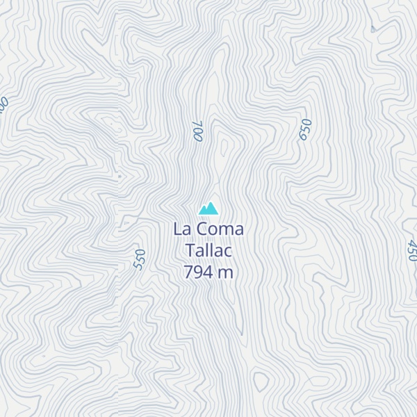 Map of La Coma Tallac