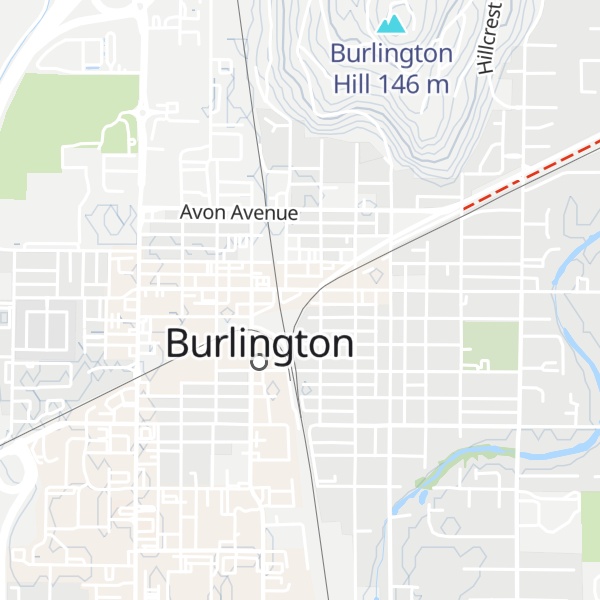 Map of Burlington Visitors Center