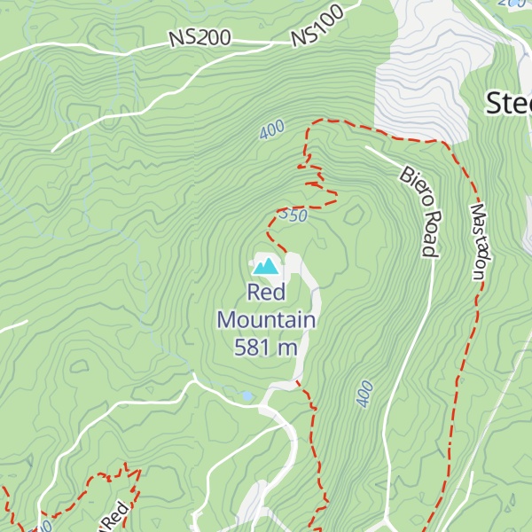 Map of Red Mountain