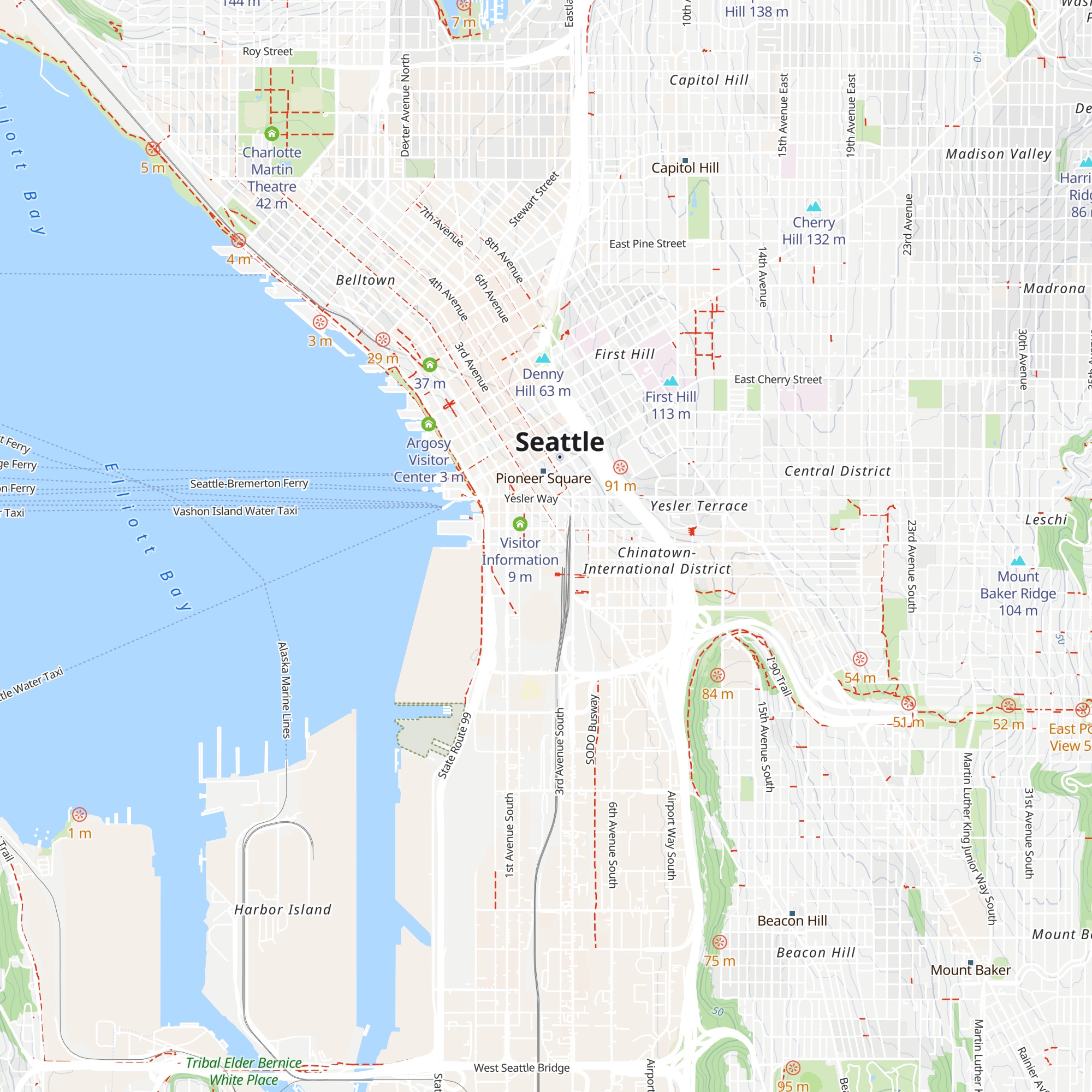 Metro Transit Information Office map