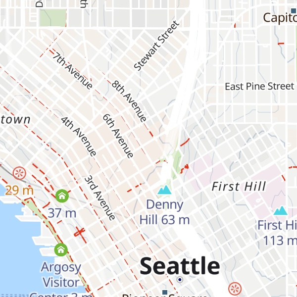 Map of Seattle Visitor Center