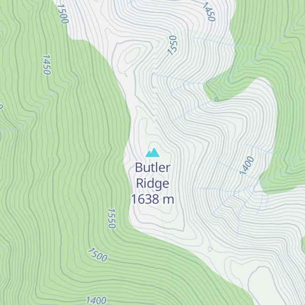 Map of Butler Ridge