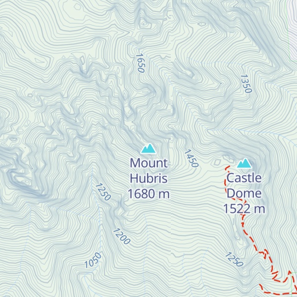 Map of Mount Hubris