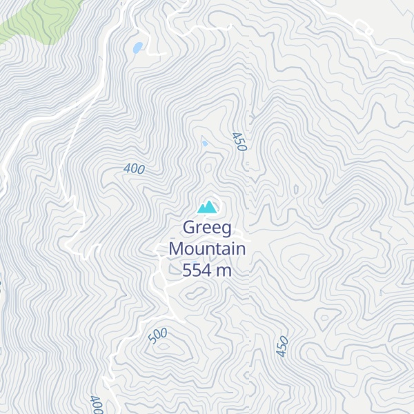 Map of Greeg Mountain
