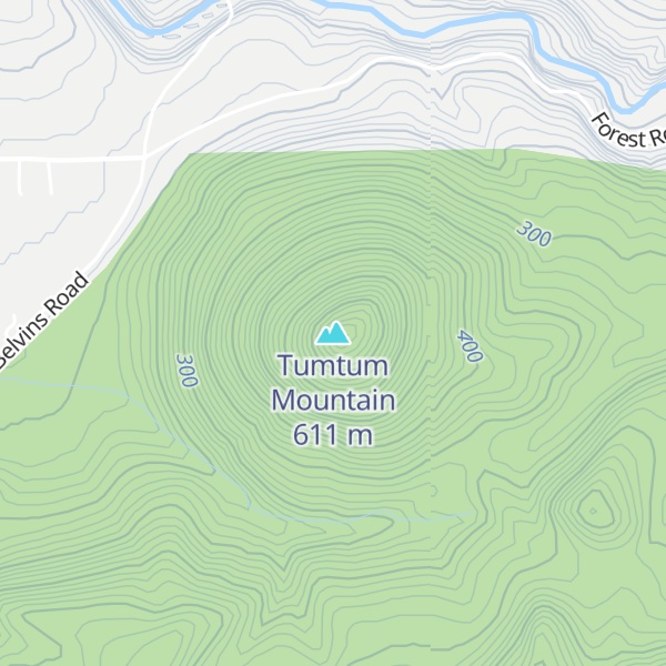 Map of Tumtum Mountain