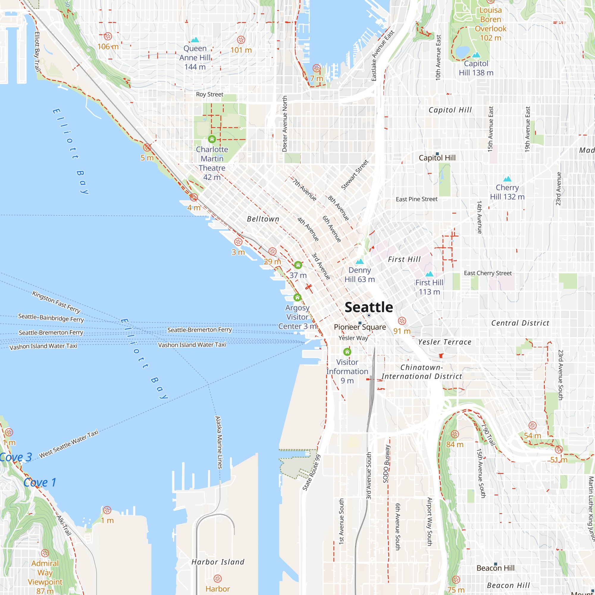 Argosy Visitor Center map