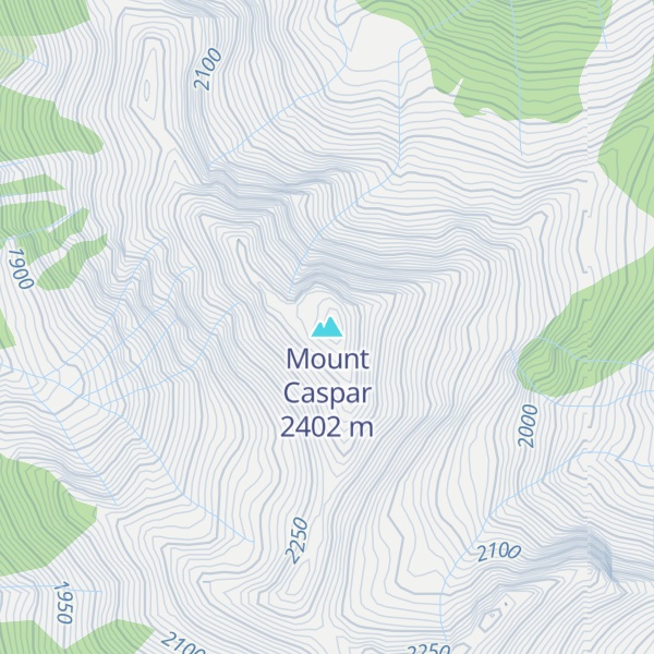 Map of Mount Caspar