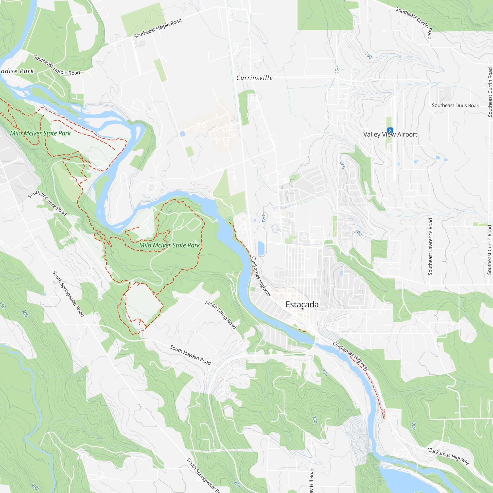 Estacada Ranger Station map