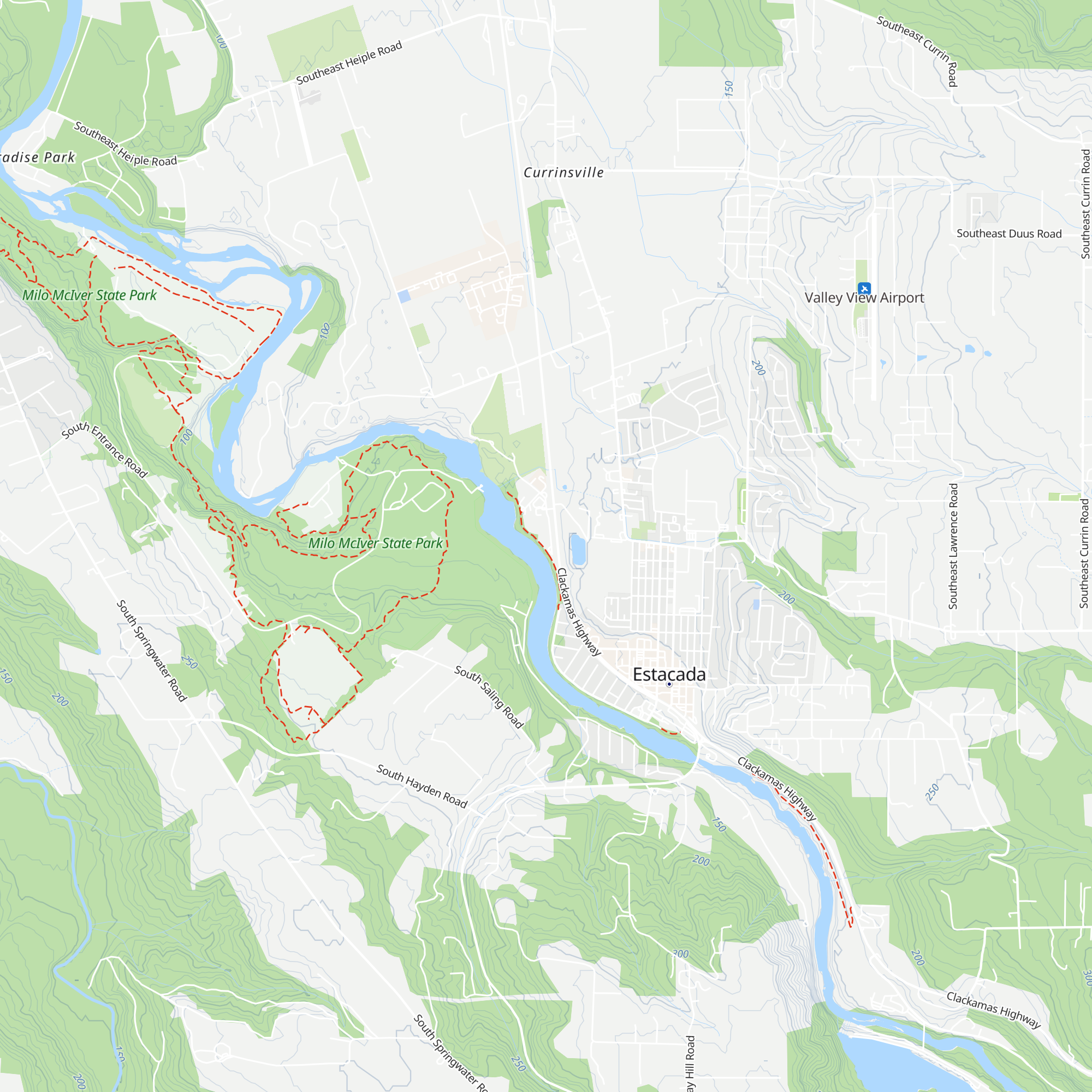 Estacada Ranger Station map