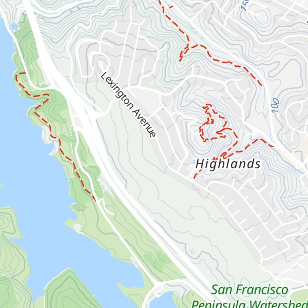 Map of Pulgas Ridge
