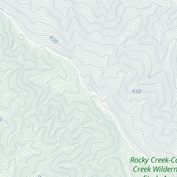 Map of Langs Peak