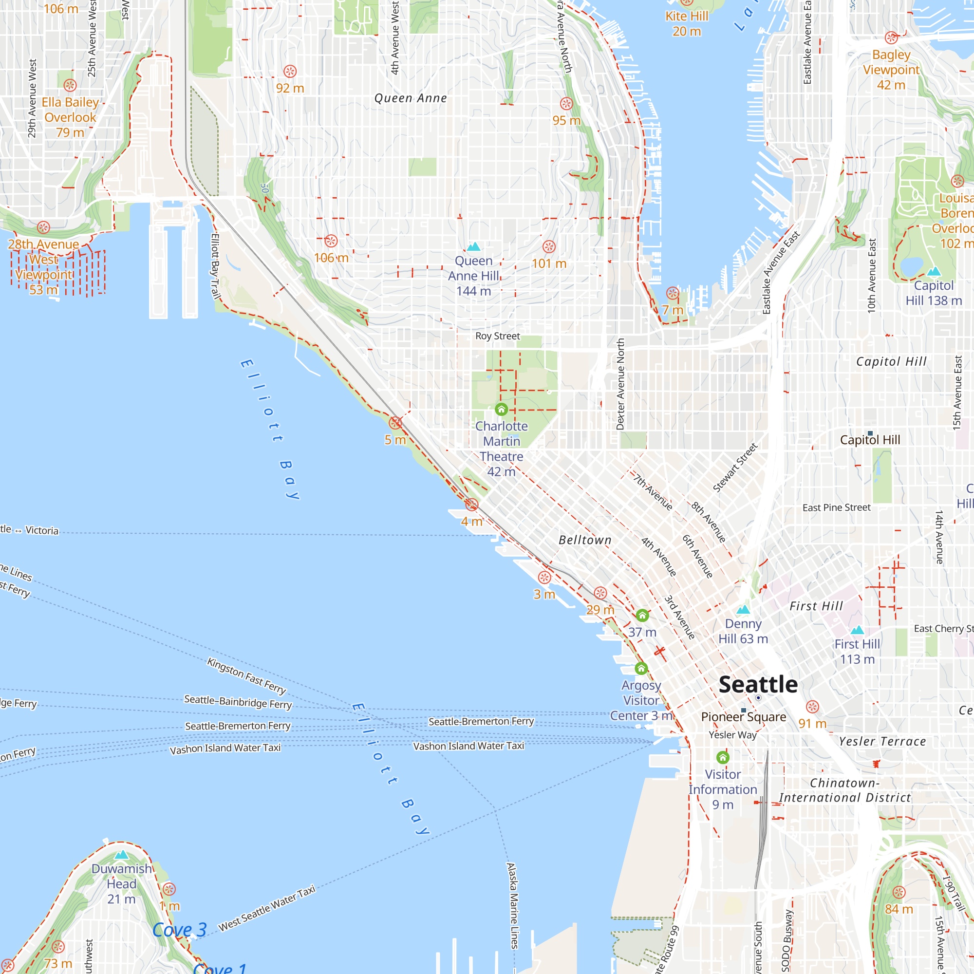 SAM Shop/Info map