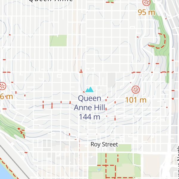 Map of Queen Anne Hill