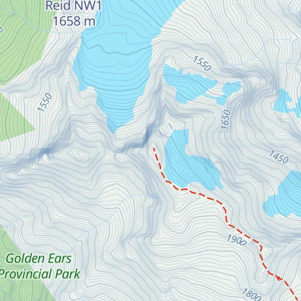 Map of Mount Robie Reid