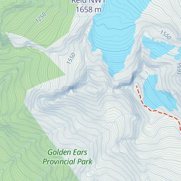 Map of Mount Robie Reid W0
