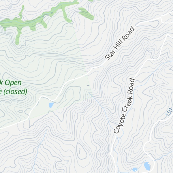 Map of Gordon Ridge