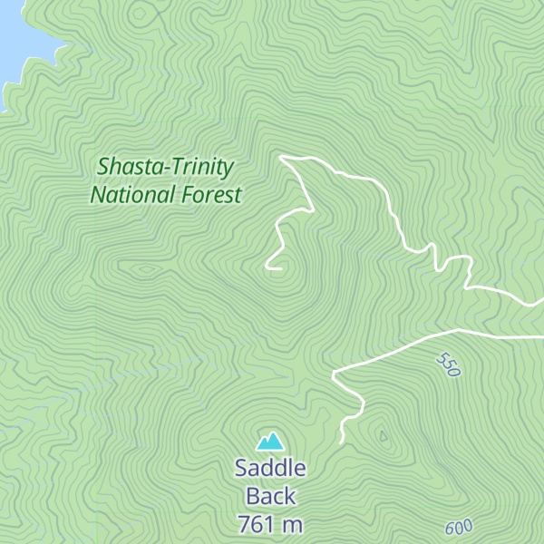 Map of Bass Mountain