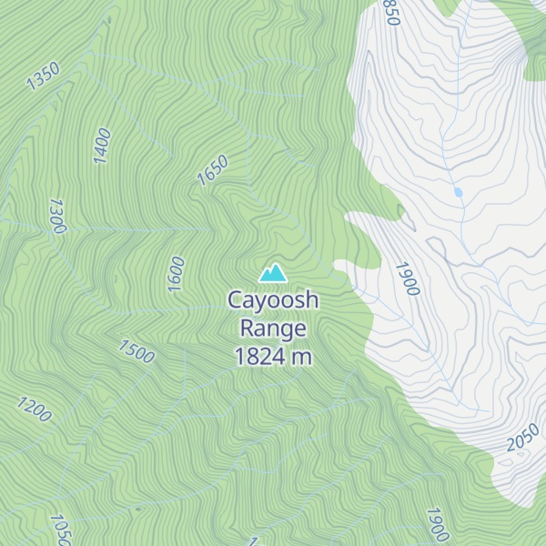 Map of Cayoosh Range