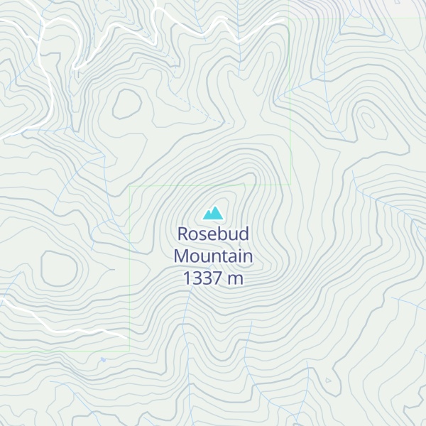 Map of Rosebud Mountain