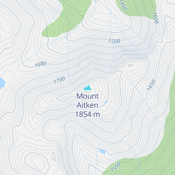 Map of Mount Aitken