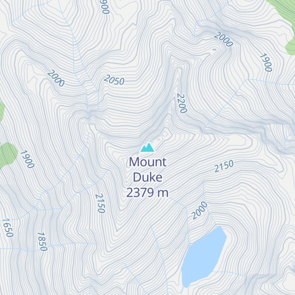 Map of Mount Duke