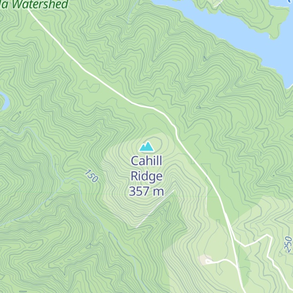Map of Cahill Ridge