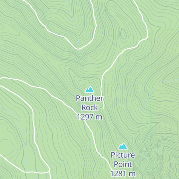 Map of Panther Rock