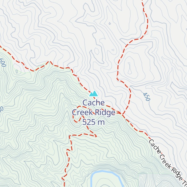 Map of Cache Creek Ridge