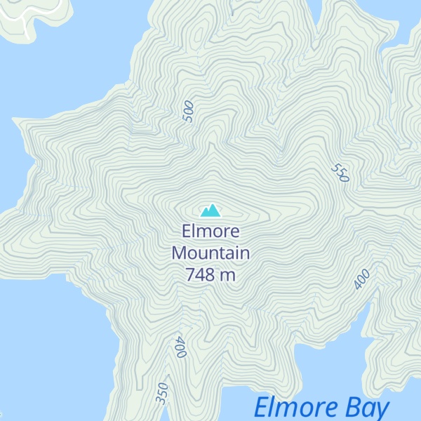 Map of Elmore Mountain