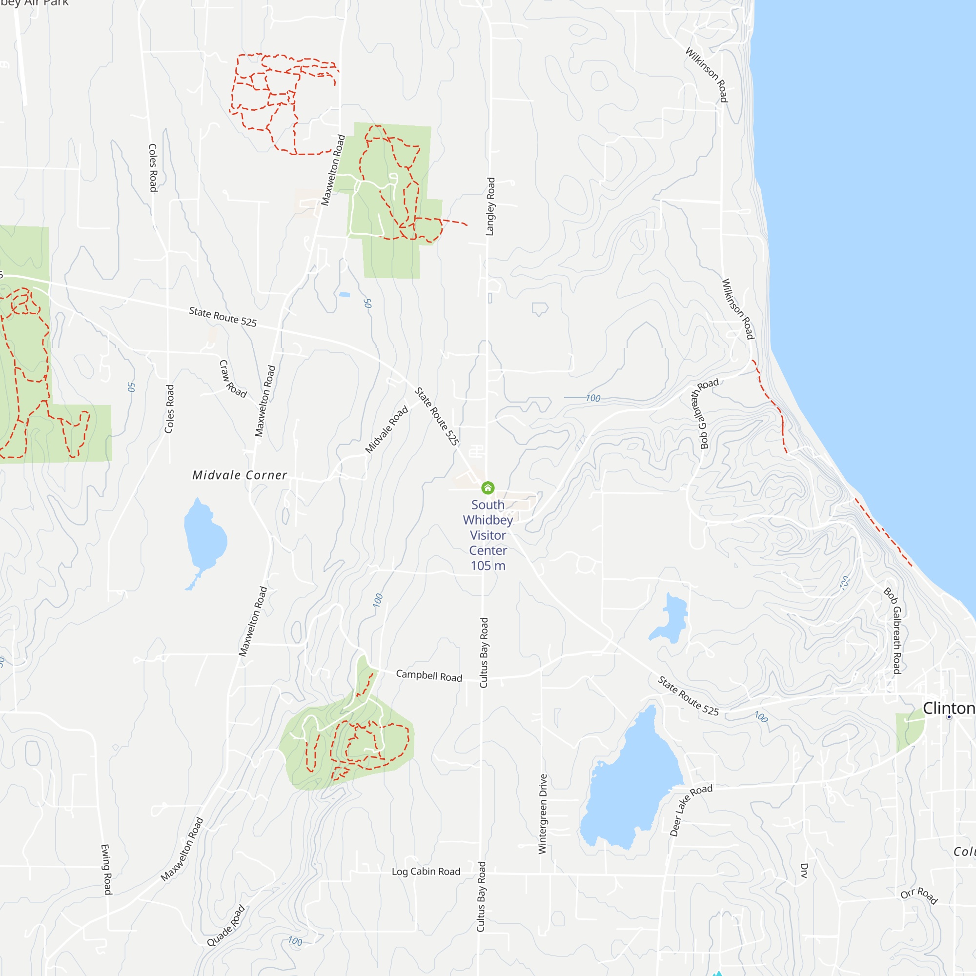 South Whidbey Visitor Center map