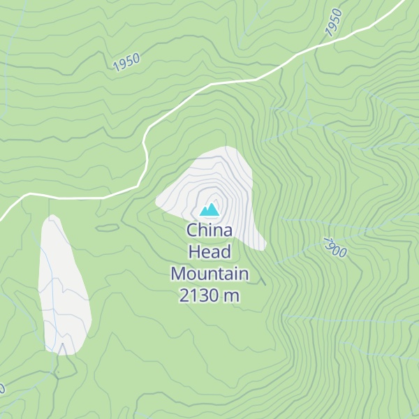 Map of China Head Mountain