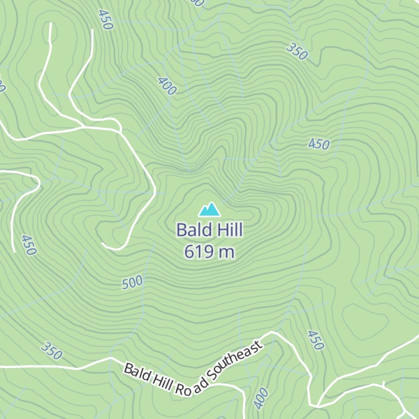 Map of Bald Hill